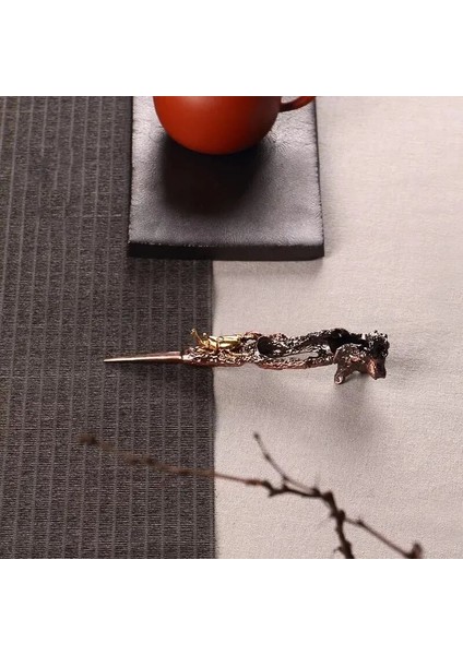 Y09 1 Adet Sandal Ağacı Çin Çay Bıçağı Iğne Sandal Ağacı Kung Fu Öğleden Sonra Teaware Çay Bıçağı Töreni Demlik Vintage Kamp Mutfak (Yurt Dışından)