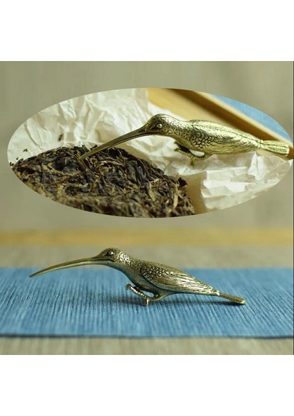 Uzun Ağızlı Kuş Katı Bakır Uzun Ağızlı Kuş Heykeli Süsler Klasik Pirinç Hayvan Ağaçkakan Figürleri Ev Masa Süslemeleri Pu 'er Çay Iğnesi (Yurt Dışından) fiyatları