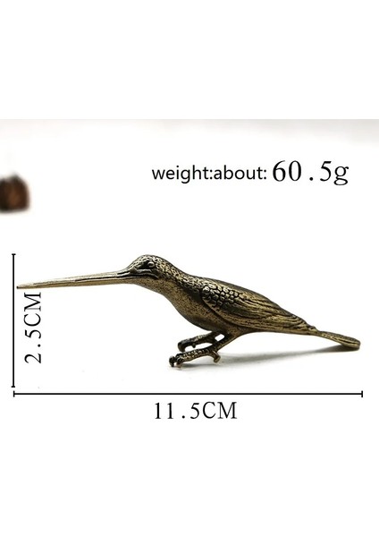 Uzun Ağızlı Kuş Katı Bakır Uzun Ağızlı Kuş Heykeli Süsler Klasik Pirinç Hayvan Ağaçkakan Figürleri Ev Masa Süslemeleri Pu 'er Çay Iğnesi (Yurt Dışından) fırsatları
