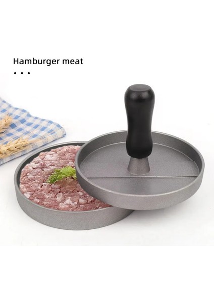 Gri Metal Hamburger Et Presi Manuel Burger Şekillendirme Makinesi Profesyonel Patty Pirinç Topu Kalıp Yardımcı Mutfak Aletleri (Yurt Dışından) fırsatları
