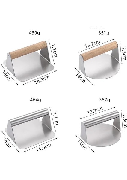 Kare Hamburger Presi 304 Paslanmaz Çelik Yapışmaz Et Sığır Izgara Burger Presi Patty Maker Hamburger Makinesi Mutfak Malzemeleri (Yurt Dışından)