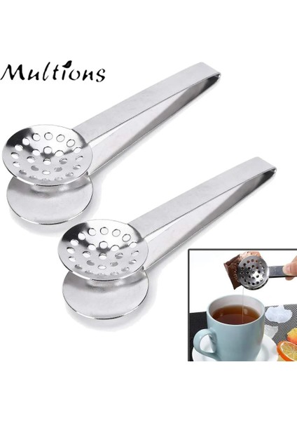 1 Adet 1 Adet Paslanmaz Çelik Çay Poşeti Sıkacağı Maşa Süzgeç Kavrama Yuvarlak Çay Poşeti Sıkacağı Mutfak Aracı Limon Dilim Klip (Yurt Dışından)