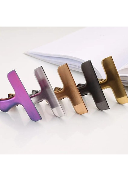 Büyük E 1 Adet Taşınabilir Büyük Altın Paslanmaz Çelik Hava Geçirmez Çanta Klipsi Mutfak Için Mükemmel Erişim ve Ofis Klipleri Gıda Çip Çanta Klipsleri (Yurt Dışından) fırsatları