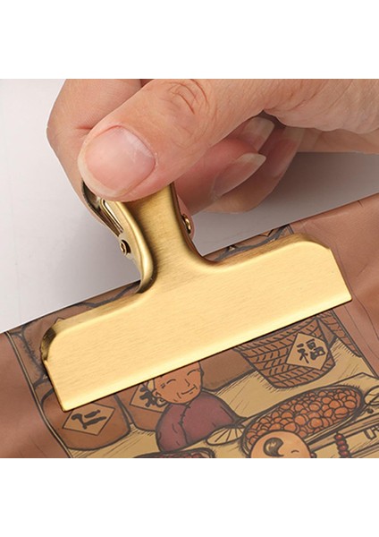 Büyük E 1 Adet Taşınabilir Büyük Altın Paslanmaz Çelik Hava Geçirmez Çanta Klipsi Mutfak Için Mükemmel Erişim ve Ofis Klipleri Gıda Çip Çanta Klipsleri (Yurt Dışından) indirimleri