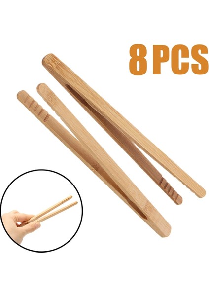 1 Daire ile Sıcak Satış Bambu Ahşap Çay Klipler Mutfak Yemek Maşası Salata Tost Maşası Cımbız Buz Şeker Çay Klip Teaware Aksesuarları 2023 Yeni (Yurt Dışından) fırsatları