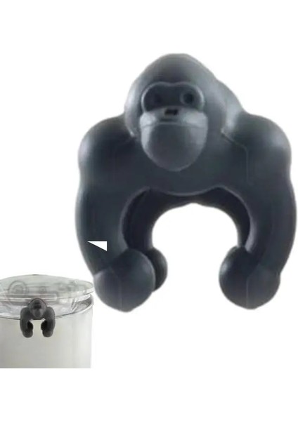 Kırmızı Çay Poşeti Tutucu Konuyu Kolayca Sabitleyebilir Hafif Silikon Gorilla'nın Şekilli Çay Poşeti Tutucu Çay Aksesuarları Için Mutfak Aletleri (Yurt Dışından)