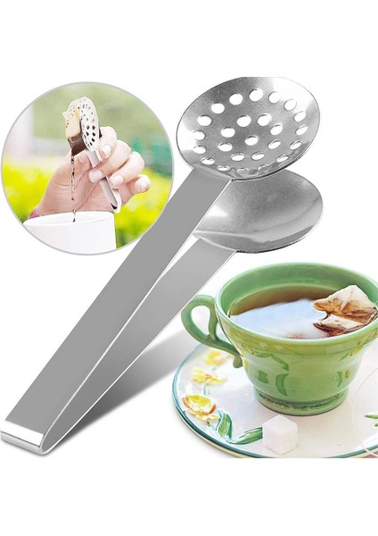 Resim Olarak Paslanmaz Çelik Çay Poşeti Sıkacağı Çay Poşeti Maşa Tutucu Herb Kavrama Mutfak Aracı Limon Dilim Klip (Yurt Dışından)