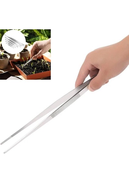 1 Adet 12.5cm 5/6/8/10/12 Inç Düz Cımbız Paslanmaz Çelik Fabrikası Cımbız Besleme Maşası Akvaryum Cımbız Bahçe Balık Tankı Için Su (Yurt Dışından)