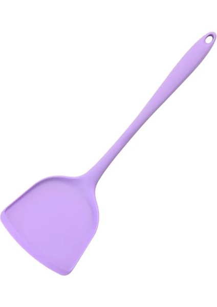 Mor Ev Mutfak Eşyaları Yapışmaz Pişirme Küreği Silika Jel Spatula Entegre Silikon Mutfak Eşyaları Konfor Kolu (Yurt Dışından)