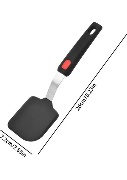Kare Spatula Mutfak Kızartma Spatula Yapışmaz Kaymaz Çok Fonksiyonlu Silikon Turner Raf Raf Eşyaları Gıda Sınıfı Tencere Ev Aracı (Yurt Dışından)