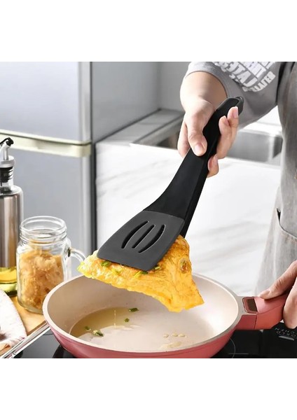 Siyah Kırmızı 3 In 1 Düz Spatula Mutfak Silikon Çeviriciler Araçlar Spatula Ayrılabilir Gözleme Araçları Yapışmaz Anti Haşlanma Pişirme Gereçleri (Yurt Dışından) modelleri