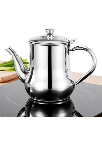18 Oz Paslanmaz Çelik Yağ Süzgeç Pot Dağıtıcı Çıkarılabilir Süzgeç Çaydanlık Su Isıtıcısı Yağ Ayırıcı Gres Saklama Kutusu Mutfak Için (Yurt Dışından)