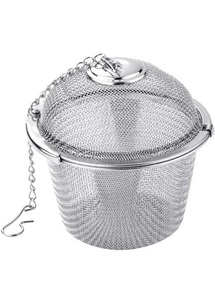 M 6x6.5 cm 3 Boyutları Baharat Baharat Çanta Çay Süzgeci Zincirli Kapak Paslanmaz Çelik Tel Örgü Topu Çay Kahve Filtre Sepeti Demlik Araçları (Yurt Dışından) indirimleri