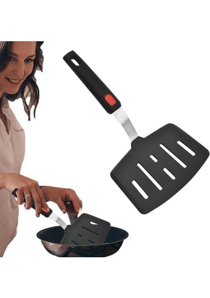 C Kızartma Spatula Silikon Çeviriciler Kızartma Kaşığı Yumurta Balık Kızartma Kepçe Isıya Dayanıklı Kızarmış Kürek Mutfak Gereçleri Pişirme Gereçleri (Yurt Dışından)