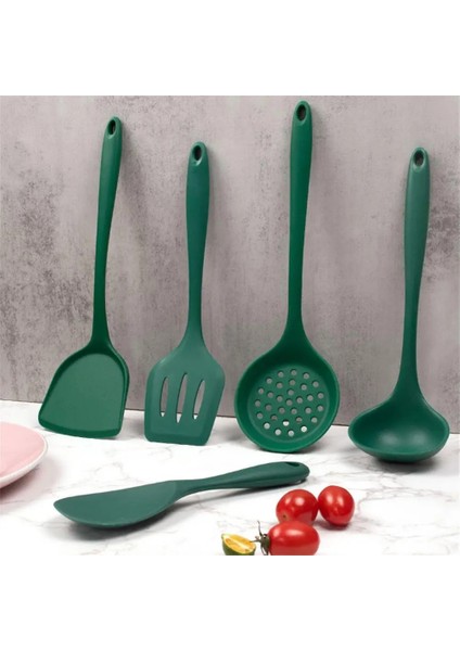 Stil 10 Isıya Dayanıklı Silikon Kaplar Spatula Pota Yumurta Çırpıcı Kürek Kaşık Yapışmaz Mutfak Eşyaları Pişirme Araçları Pişirme Gereçleri (Yurt Dışından)