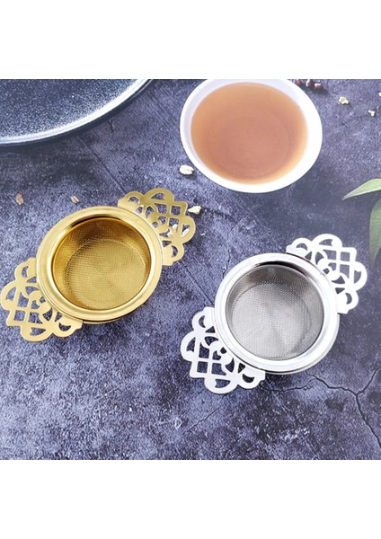 Gümüş Çay Demlikler Çift Kulak Kolları Baharat Filtresi Damlama Kasesi ile Gevşek Yaprak Çay Süzgeci Dayanıklı Güvenilir Paslanmaz Çelik Çay Takımı (Yurt Dışından) fiyatları