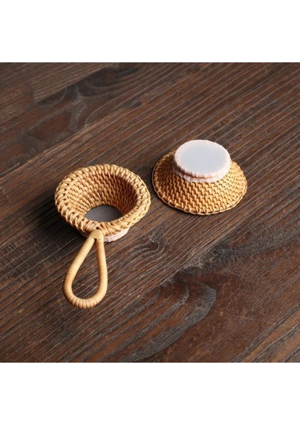 D 1 Adet Retro Japon Tarzı Bambu Rattan Çay Demlik Süzgeç Çay Filtresi Yeniden Kullanılabilir Örgü Çay Sızıntısı Saplı Mutfak Aksesuarları (Yurt Dışından)