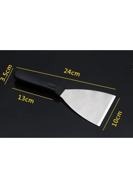 Stil 10 Paslanmaz Çelik Kızarmış Kürek Spatula Biftek Pizza Kavrama Kesiciler Maça Pasta Pişirme Araçları Ahşap Saplı Mutfak Spatula (Yurt Dışından)