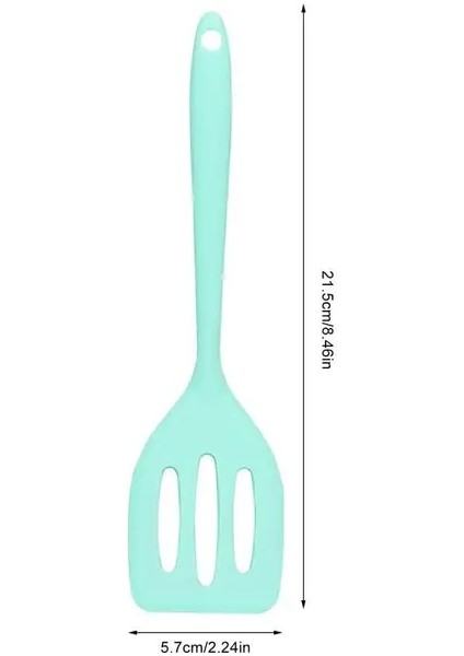 Yeşil Pişirme Turner Spatula Büyük Silikon Yumurta Balık Kızartma Tavası Yapışkan Değil Izgara Kepçe Kızarmış Kürek Spatula Pişirme Gereçleri Mutfak (Yurt Dışından)