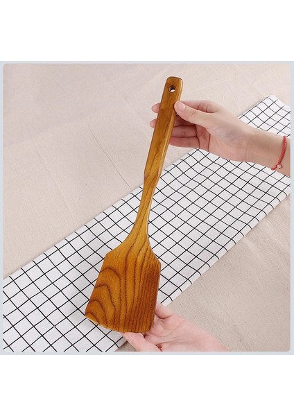 Stil 2 Doğal Ahşap Döndürücüler Spatula Wok Kürek Pişirme Gereçleri Akşam Yemeği Gıda Eko Yapışmaz Maça Mutfak Aksesuarları Tencere (Yurt Dışından) fırsatları
