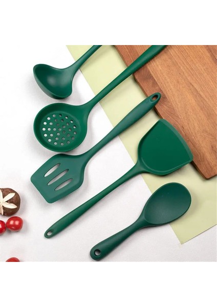 Stil 10 Isıya Dayanıklı Silikon Kaplar Spatula Pota Yumurta Çırpıcı Kürek Kaşık Yapışmaz Mutfak Eşyaları Pişirme Araçları Pişirme Gereçleri (Yurt Dışından)