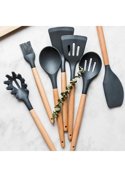 I Wshyufeı Yapışmaz Tencere Seti Silikon Spatula Kaşık Mutfak Eşyaları Mutfak Pişirme Araçları Pişirme Gereçleri Aksesuarları (Yurt Dışından) fiyatları