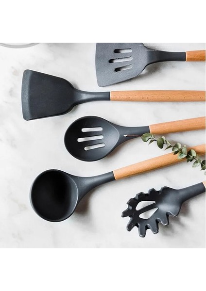 I Wshyufeı Yapışmaz Tencere Seti Silikon Spatula Kaşık Mutfak Eşyaları Mutfak Pişirme Araçları Pişirme Gereçleri Aksesuarları (Yurt Dışından) indirimleri