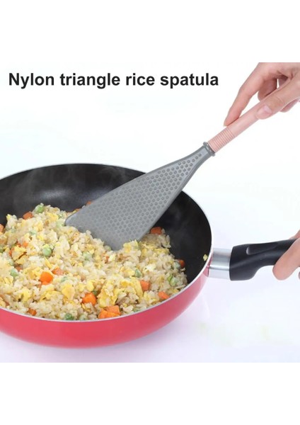 Gri Güvenilir Pişirme Spatula Yapışmaz Yüzey Kızartma Yağa Dayanıklı Kokusuz Üçgen Spatula (Yurt Dışından) modelleri