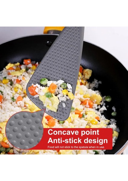 Gri Güvenilir Pişirme Spatula Yapışmaz Yüzey Kızartma Yağa Dayanıklı Kokusuz Üçgen Spatula (Yurt Dışından) fırsatları