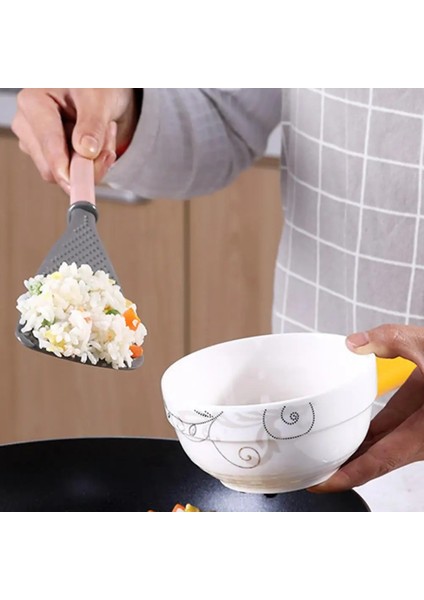 Gri Güvenilir Pişirme Spatula Yapışmaz Yüzey Kızartma Yağa Dayanıklı Kokusuz Üçgen Spatula (Yurt Dışından) indirimleri