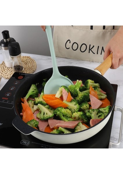 Stil 4 Yapışmaz Silikon Spatula Silikon Mutfak Eşyaları Özel Spatula Yüksek Sıcaklık Dayanımı Dilsiz Pişirme Kızartma Spatula (Yurt Dışından) fırsatları