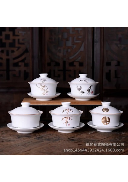 D Sancai Kase Kahve Çay Takımları Seramik Demlik Gaiwan Çay Bardağı Çin Kung Fu Çay Takımları Vintage Zarif Çay Yapımı Seramik Çay Fincanları (Yurt Dışından) fiyatları