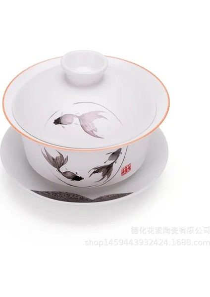 D Sancai Kase Kahve Çay Takımları Seramik Demlik Gaiwan Çay Bardağı Çin Kung Fu Çay Takımları Vintage Zarif Çay Yapımı Seramik Çay Fincanları (Yurt Dışından) modelleri