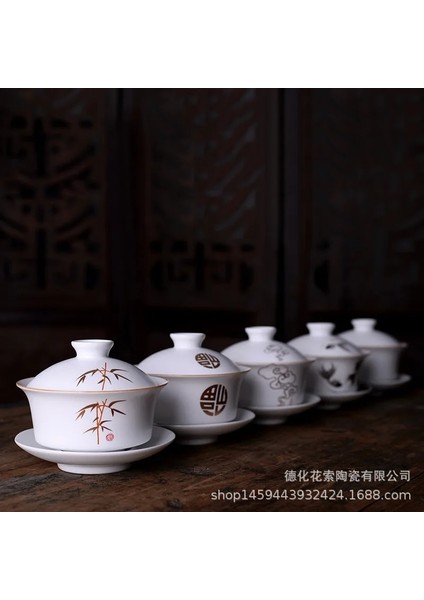 D Sancai Kase Kahve Çay Takımları Seramik Demlik Gaiwan Çay Bardağı Çin Kung Fu Çay Takımları Vintage Zarif Çay Yapımı Seramik Çay Fincanları (Yurt Dışından) indirimleri