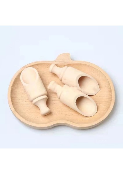 88MM 5 Adet Ahşap Saplı Kepçe Çay Kaşığı Küçük Tuz Kürek Çay Töreni Teaware Aksesuarları Mini Şeker Kaşığı Mutfak Ev Pişirme Aracı (Yurt Dışından)