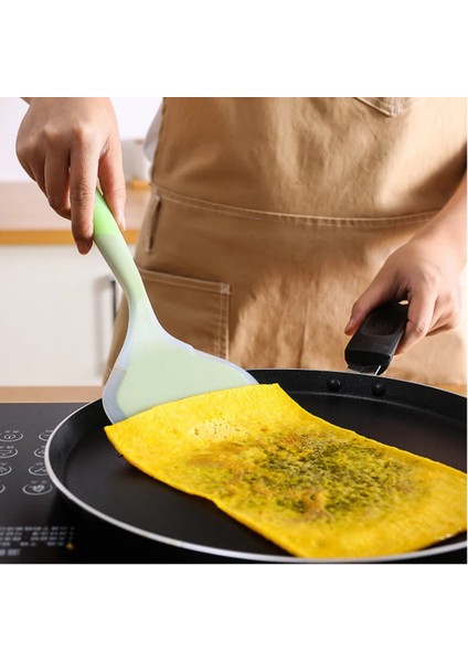 Yeşil Çok Renkli Yapışmaz Kızartma Spatula Silikon Pişirme Kızartma Tavası Kürek Kaşık Ev Kürek Kek Krem Kazıyıcı Mutfak Aletleri (Yurt Dışından) fırsatları