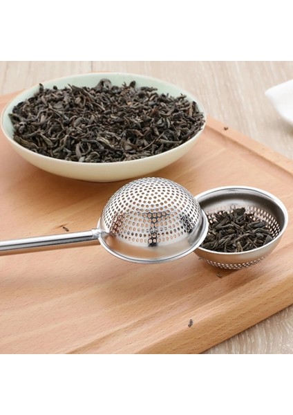 Gümüş Örgü Çay Süzgeci Paslanmaz Çelik Çay Demlik Yeniden Kullanılabilir Metal Çay Poşeti Filtre Gevşek Yaprak Yeşil Çay Süzgeci Kupa Için (Yurt Dışından)