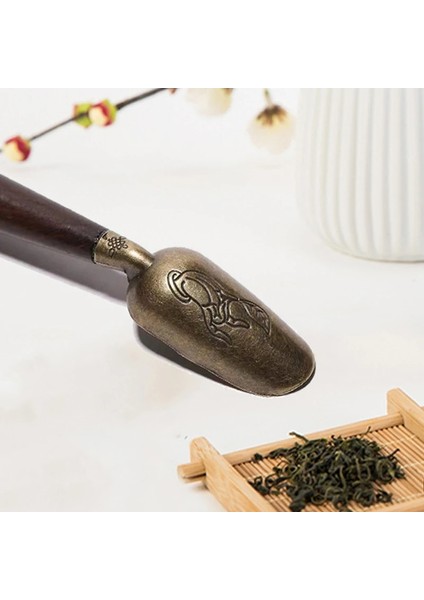 01 Katı Çay Kaşığı Kepçe Çay Retro Abanoz Ahşap Hediye Çay Kaşığı Kongfu Eşyaları Yaratıcı Töreni Çay Aksesuarları Kürek (Yurt Dışından) modelleri
