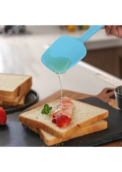 Mavi Yeni Evrensel Isıya Dayanıklı Hepsi Bir Arada Silikon Kazıyıcı Tereyağı Spatula T Spatula Kazıma Krem Karıştırma Kek Pişirme Araçları (Yurt Dışından) indirimleri