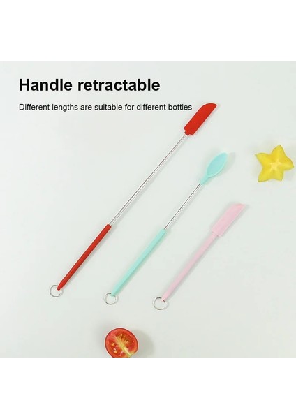 1 Adet Kırmızı Fırça Silikon Kazıyıcı Spatula Yağ Fırçası Geri Çekilebilir Kozmetik Şişe Reçel Kazıyıcı Krem Kek Spatula Barbekü Fırça Mutfak Aksesuarları (Yurt Dışından) fiyatları