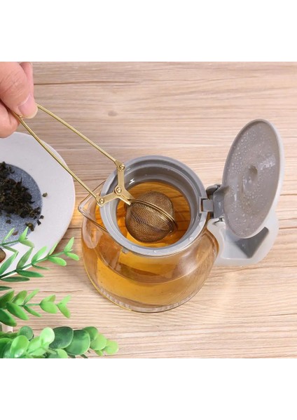 3 Adet Çay Demlik 1-4 Adet Paslanmaz Çelik Çay Demlik Altın Örgü Çay Süzgeç Yeniden Kullanılabilir Metal Çay Poşeti Filtre Difüzör Kolu Çay Topu Maç Çay Poşetleri (Yurt Dışından)