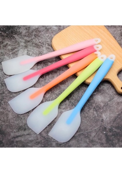 Kırmızı 28 cm Büyük Silikon Spatula Saydam Yapışmaz Kek Krem Tereyağı Spatula Çikolata Serpme Isıya Dayanıklı Pasta Pişirme Aracı (Yurt Dışından)