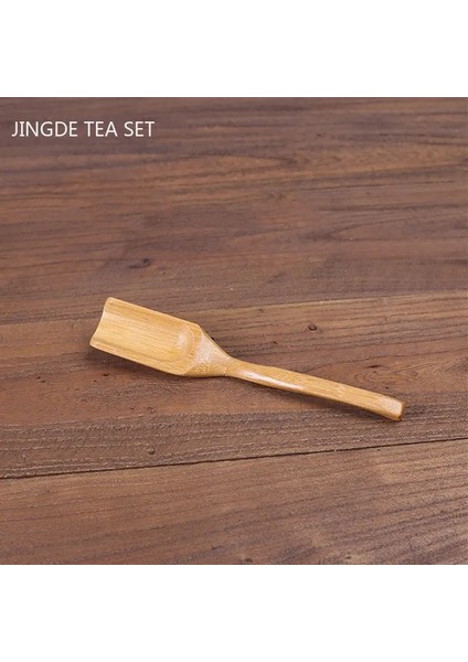 Açık Sarı 17 cm 1 Adet Nefis Bambu Ahşap Kepçe Siyah Sandal Ağacı Çiçek Armut Tavuk Kanadı Çay Kaşığı Özelleştirilmiş Çin Çayı Aksesuarları (Yurt Dışından)
