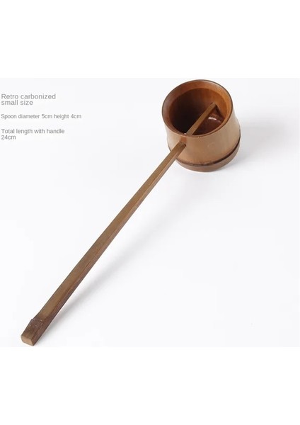 07 Japon Tarzı Uzun Saplı Çay Kaşık El Yapımı Bambu Kök Su Kaşığı Ev Şarap Likör Kaşığı Çay Kaşığı Çay Malzemeleri Almak (Yurt Dışından)