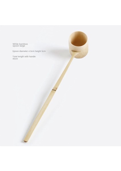 07 Japon Tarzı Uzun Saplı Çay Kaşık El Yapımı Bambu Kök Su Kaşığı Ev Şarap Likör Kaşığı Çay Kaşığı Çay Malzemeleri Almak (Yurt Dışından)