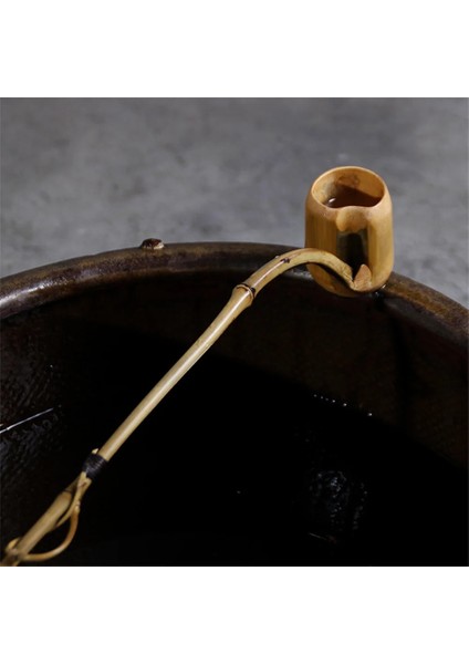 07 Japon Tarzı Uzun Saplı Çay Kaşık El Yapımı Bambu Kök Su Kaşığı Ev Şarap Likör Kaşığı Çay Kaşığı Çay Malzemeleri Almak (Yurt Dışından)