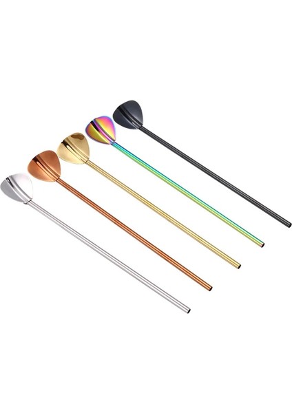 Hayali Renk 304 Paslanmaz Çelik Yerba Mate Saman Filtre Kaşıkları Içme Saman Çay Araçları Süzgeç Kahve Suyu Çay Kepçe Karıştırma Kaşığı (Yurt Dışından) fiyatları