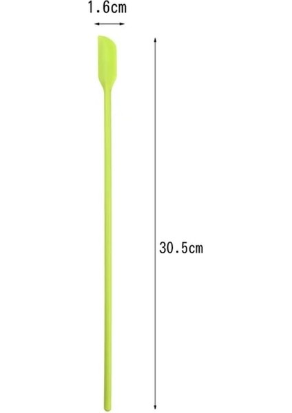 L Yeşil 1/4 Adet Silikon Kazıyıcı Uzatılmış Reçel Spatula Kozmetik Şişe Spatula Meyve Sosu Kazıyıcı Mutfak Eşyaları Aksesuarları (Yurt Dışından)