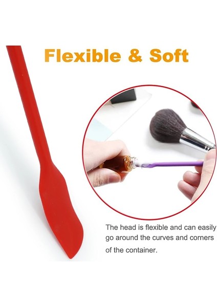 L Yeşil 1/4 Adet Silikon Kazıyıcı Uzatılmış Reçel Spatula Kozmetik Şişe Spatula Meyve Sosu Kazıyıcı Mutfak Eşyaları Aksesuarları (Yurt Dışından)
