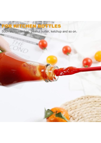 L Yeşil 1/4 Adet Silikon Kazıyıcı Uzatılmış Reçel Spatula Kozmetik Şişe Spatula Meyve Sosu Kazıyıcı Mutfak Eşyaları Aksesuarları (Yurt Dışından)